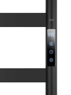 Полотенцесушитель электрический Wonzon & Woghand D?sseldorf WW-A204-MB 47x162 см чёрный матовый